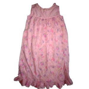 5/$25 Sz 6X Her Majesty Gown Slip Dress  Pink Purple Balloons Flowers Lace
